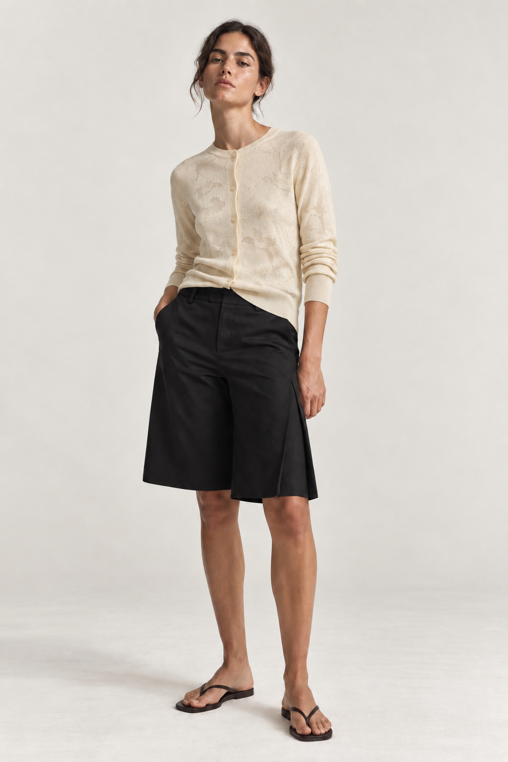 Cardigan Orchidae Beige